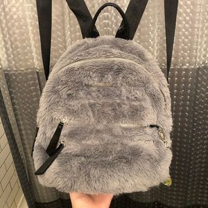 Steve Madden fur backpack